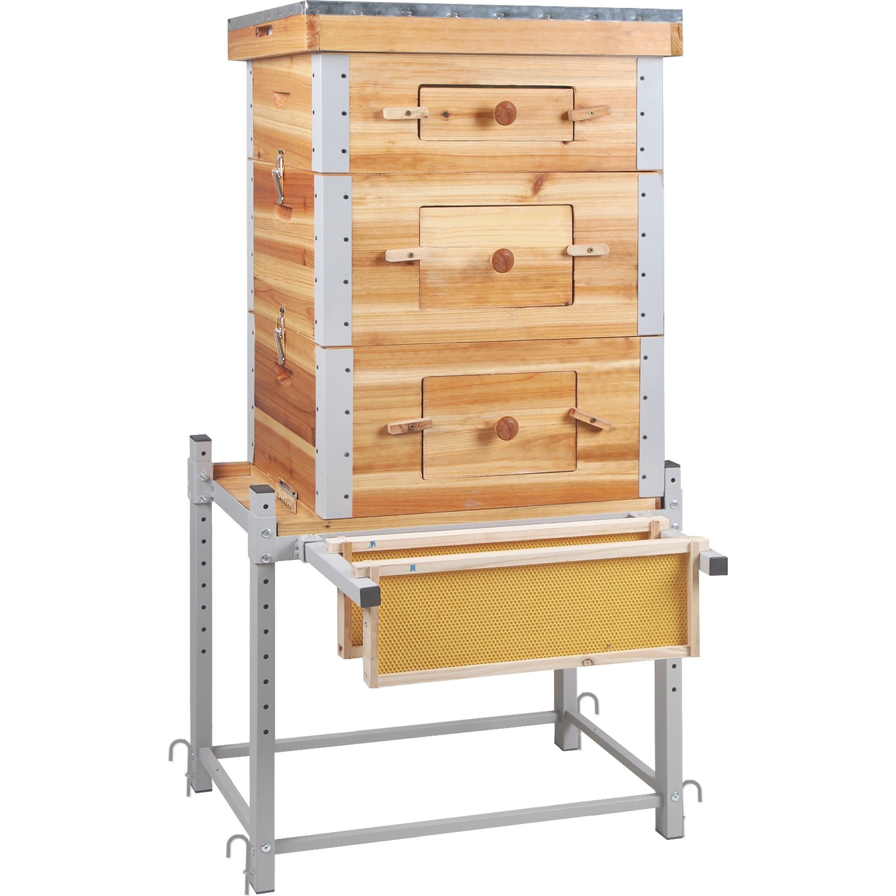 Aivituvin Large Wooden Bee Hive, Brown, 24.6-L