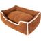 Show in main carousel: Wrangler Faux Suede Sherpa Trimmed Cuddler Covered Bed, Tan, Small slide 9 of 11