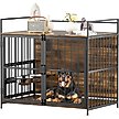 Show in main carousel: LovMor Furniture-Style Dog Crate, Brown, 48-in slide 1 of 10
