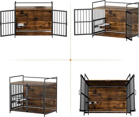 Show full view: LovMor Furniture-Style Dog Crate, Brown, 41-in slide 6 of 10