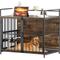 Show in main carousel: LovMor Furniture-Style Dog Crate, Brown, 41-in slide 1 of 10