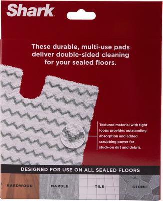 Show full view: Shark Click n Release Steam Mop Replacement Pad, White/Gray slide 4 of 6