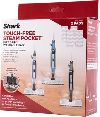 Show full view: Shark Click n Release Steam Mop Replacement Pad, White/Gray slide 3 of 6