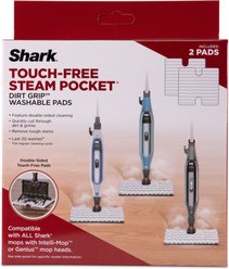 Shark Click n Release Steam Mop Replacement Pad, White/Gray