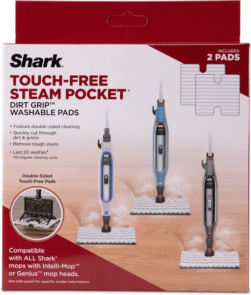 Shark Click n Release Steam Mop Replacement Pad, White/Gray