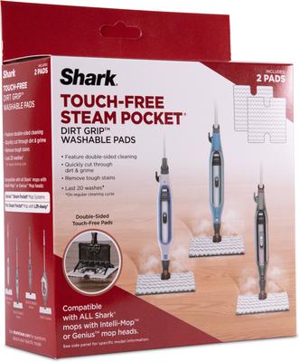 Show full view: Shark Click n Release Steam Mop Replacement Pad, White/Gray slide 2 of 6