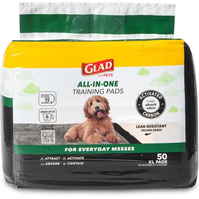 Glad for Pets Glad for Pets Activated Carbon X-Large Dog Training Pads, Unscented, 28 x 30-in, 50 count