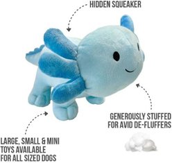 fouFIT Axolotl Squeaky Dog Plush Toy, Pink, Small slide 2 of 4