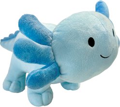 fouFIT Axolotl Squeaky Dog Plush Toy, Blue, Large