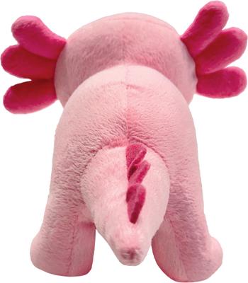 Show full view: fouFIT Axolotl Squeaky Dog Plush Toy, Pink, Small slide 3 of 4