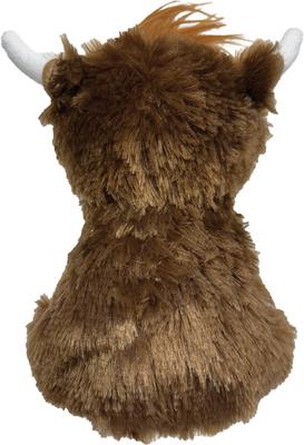 Show full view: fouFIT Highland Cow Squeaky Dog Plush Toy, Brown, Large slide 5 of 5