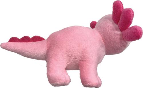 Show full view: fouFIT Axolotl Squeaky Dog Plush Toy, Pink, Small slide 2 of 4