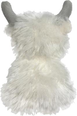 Show full view: fouFIT Highland Cow Squeaky Dog Plush Toy, Cream, Small slide 4 of 5