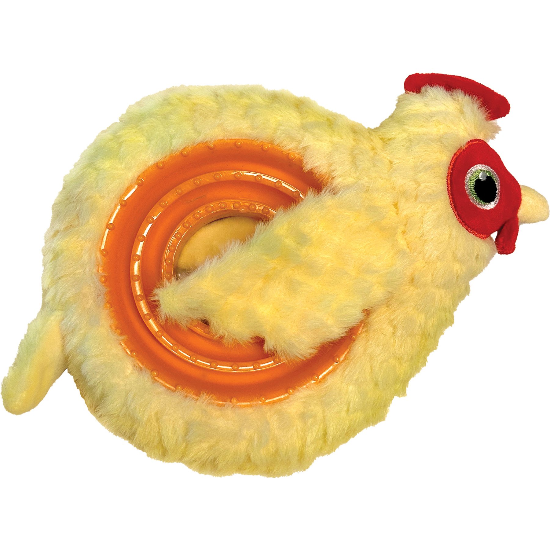 fouFIT Hide 'n Seek Ring Around the Plushie Chicken Dog Treat Dispensing Toy