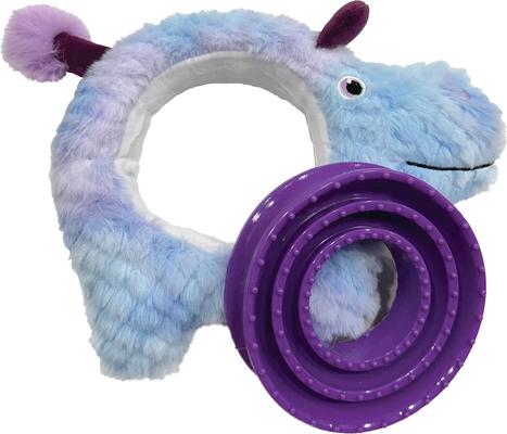 Show full view: fouFIT Hide 'n Seek Ring Around the Plushie Hippo Dog Treat Dispensing Toy slide 2 of 4
