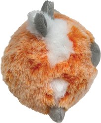 fouFIT Fuzzy Wuzzy MooMoo Spiker Dog Ball Toy, Orange, Small slide 2 of 5
