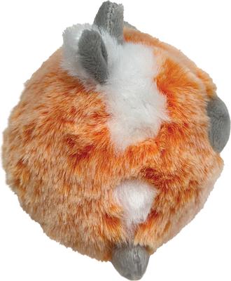 Show full view: fouFIT Fuzzy Wuzzy MooMoo Spiker Dog Ball Toy, Orange, Small slide 3 of 6