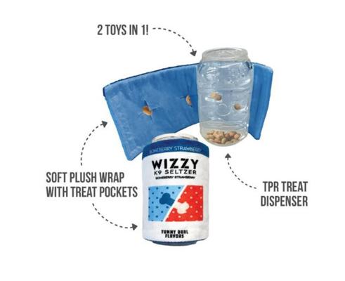Show full view: fouFIT Hide 'n Seek Wizzy Seltzer Dog Treat Dispensing Toy slide 2 of 6