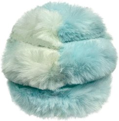 fouFIT Fuzzy Wuzzy Goof Ball Spiker Dog Ball Toy, Blue/Yellow, Large slide 2 of 4