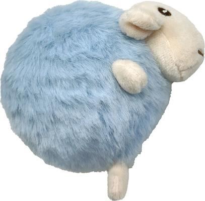 Show full view: fouFIT Fuzzy Wuzzy Sheep Spiker Dog Ball Toy, Blue, Large slide 5 of 6