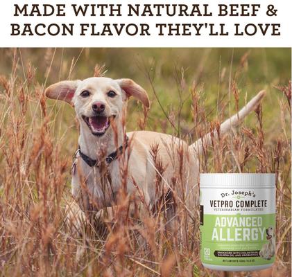 Show full view: Dr. Joseph's VetPro Complete Beef Flavored Soft Chew Advanced Allergy Supplement for Dogs, 60 count slide 6 of 9