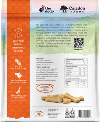 Show full view: Caledon Farms Dodo Sweet Potato with Peanut Butter Crunchy Dog Treats, 19.5-oz bag slide 3 of 10