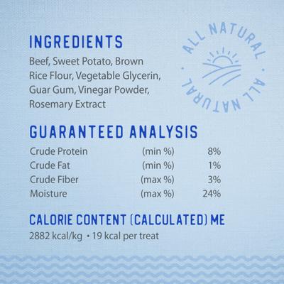 Show full view: Caledon Farms Dodo Baked Bites Beef & Sweet Potato Soft & Chewy Dog Treats, 9.35-oz bag slide 4 of 10