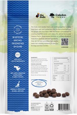 Show full view: Caledon Farms Dodo Baked Bites Beef & Sweet Potato Soft & Chewy Dog Treats, 9.35-oz bag slide 3 of 10