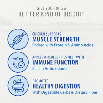 Show full view: Caledon Farms Dodo Chicken with Apple & Blueberry Crunchy Dog Treats, 19.5-oz bag slide 7 of 10