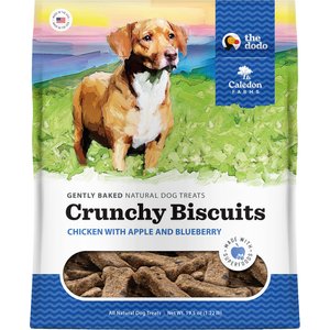 Caledon Farms Dodo Chicken with Apple & Blueberry Crunchy Dog Treats, 19.5-oz bag
