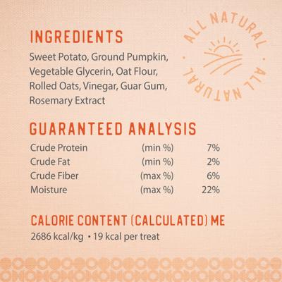 Show full view: Caledon Farms Dodo Baked Bites Pumpkin Soft & Chewy Dog Treats, 9.35-oz bag slide 4 of 10