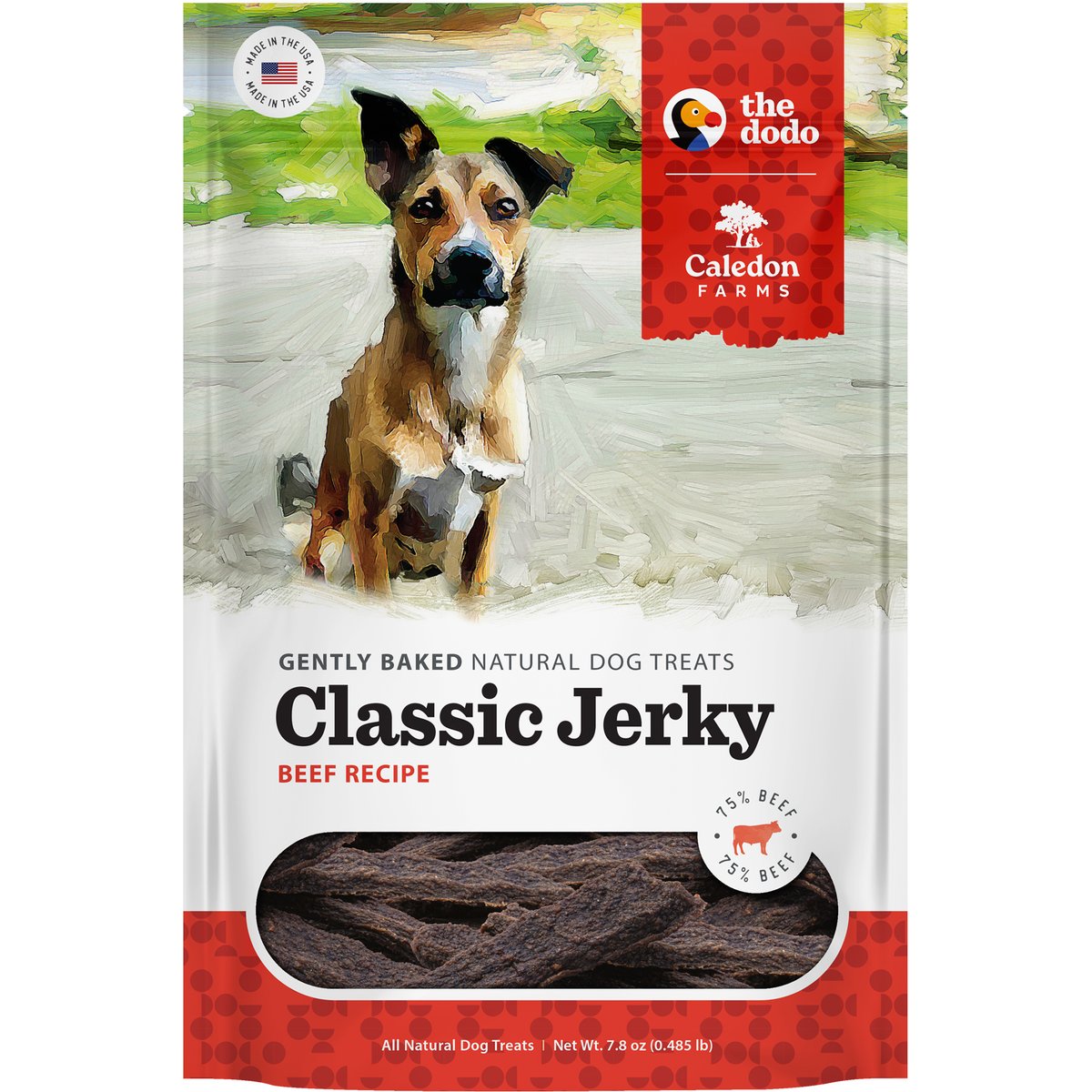 Caledon Farms Dodo Homestyle Beef Jerky Dog Treats, 7.8-oz bag