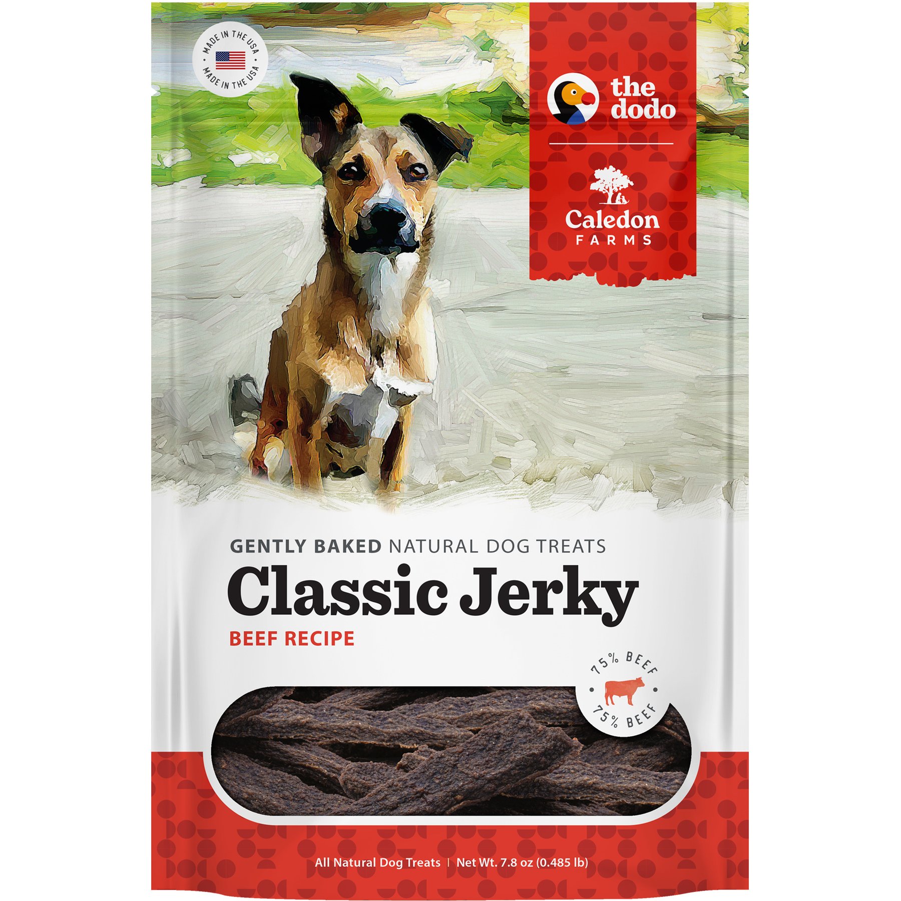 Caledon Farms Dodo Homestyle Beef Jerky Dog Treats, 7.8-oz bag