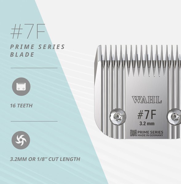 Wahl #7 Full Prime Series Pet Grooming Blade Set, Chrome