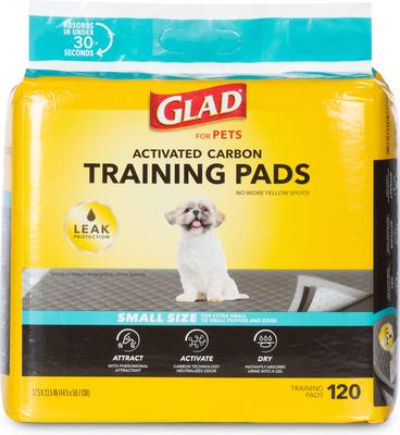 Show full view: Glad for Pets Carbon Activated Training Dog Potty Pads, Small, 17.5 x 23.5-in, 120 count slide 6 of 8