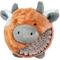 Show in main carousel: fouFIT Fuzzy Wuzzy MooMoo Spiker Dog Ball Toy, Orange, Small slide 2 of 6