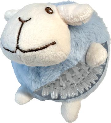 Show full view: fouFIT Fuzzy Wuzzy Sheep Spiker Dog Ball Toy, Blue, Large slide 4 of 6