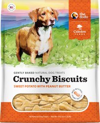 Caledon Farms Dodo Sweet Potato with Peanut Butter Crunchy Dog Treats, 19.5-oz bag