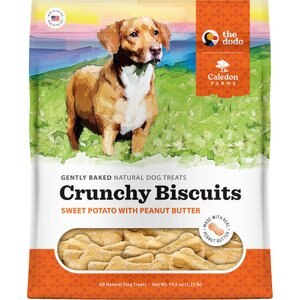 Caledon Farms Dodo Sweet Potato with Peanut Butter Crunchy Dog Treats, 19.5-oz bag
