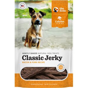 Caledon Farms Dodo Classic Bacon & Pork Recipe Jerky Dog Treats, 7.8-oz bag