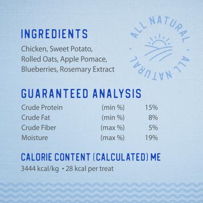 Show full view: Caledon Farms Dodo Chicken with Apple & Blueberry Crunchy Dog Treats, 19.5-oz bag slide 4 of 10