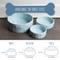 Show in main carousel: Park Life Designs Manor Ceramic Dog Bowl, 2 count, Gray, Small: 2-cup slide 5 of 8