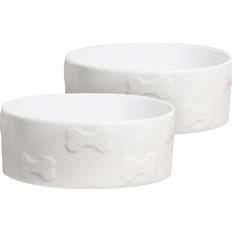 WHITE DOG BOWLS (Free Shipping) | Chewy