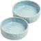 Show in main carousel: Park Life Designs Manor Ceramic Dog Bowl, 2 count, Blue, Medium: 2.75-cup slide 1 of 8