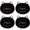 Show in main carousel: Park Life Designs Oscar Ceramic Cat Dish, 1-cup, 4 count, Black slide 1 of 5
