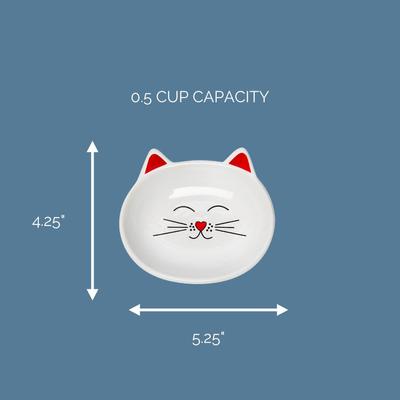 Show full view: Park Life Designs Oscar Ceramic Cat Dish, 1-cup, 4 count, Assorted slide 3 of 4