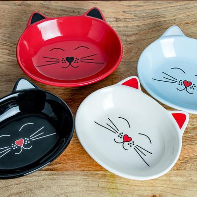 Show full view: Park Life Designs Oscar Ceramic Cat Dish, 1-cup, 4 count, Assorted slide 2 of 4
