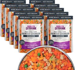 Health Extension Gently Cooked Grain-Free Vegetarian Recipe Wet Dog Food, 9-oz pouch, 10 count