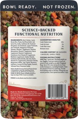 Show full view: Health Extension Gently Cooked Beef & Potato Recipe Wet Dog Food, 3-oz pouch, 10 count slide 4 of 11