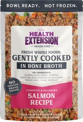 Health Extension Gently Cooked Grain-Free Salmon Recipe Wet Dog Food, 9-oz pouch, 10 count slide 2 of 9